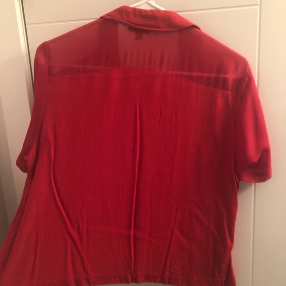 Topshop red crop top - Picture 3 of 6